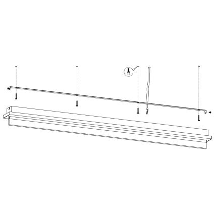 Eglo - LED Ceiling light LED/25W/230V