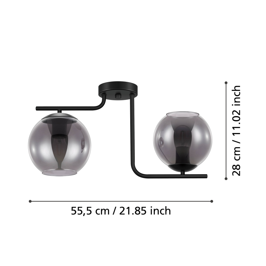 Eglo - Surface-mounted chandelier 2xE27/28W/230V