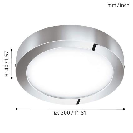 Eglo - LED RGB Dimmable ceiling light FUEVA-C LED/21W/230V