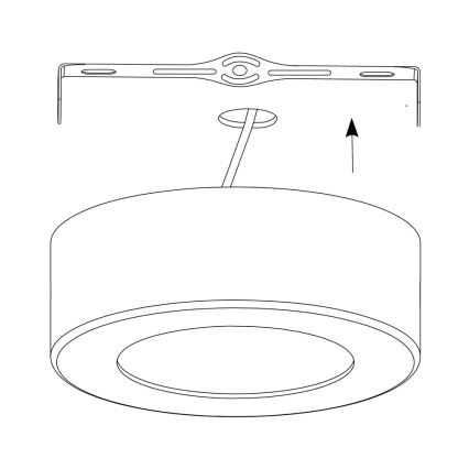 Eglo - LED RGB Dimmable ceiling light FUEVA-C LED/21W/230V