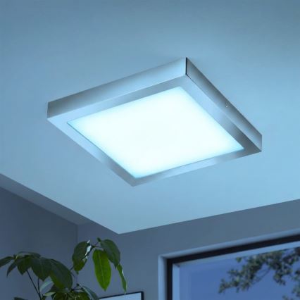 Eglo - RGBW LED Dimmable Ceiling Light FUEVA-C LED/21W/230V Bluetooth IP44 30x30 cm