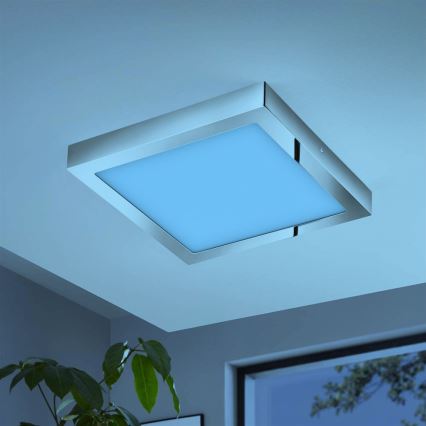 Eglo - LED RGBW Dimmable ceiling light FUEVA-C LED/21W/230V Bluetooth IP44