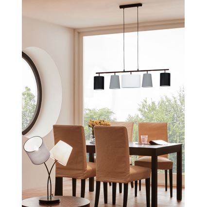 Eglo - LED Cable-Suspended Pendant 5xE14/25W/230V