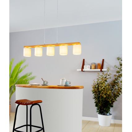 Eglo - Chandelier on a string 5xE27/28W/230V