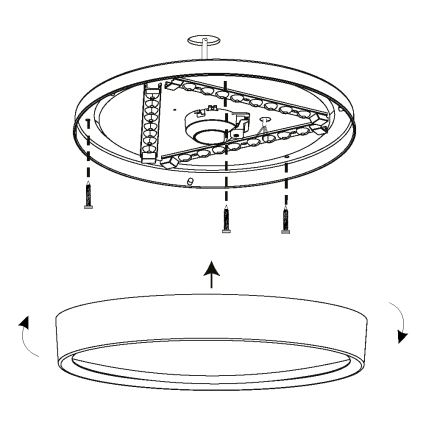 Eglo - LED Ceiling light LED/16,8W/230V