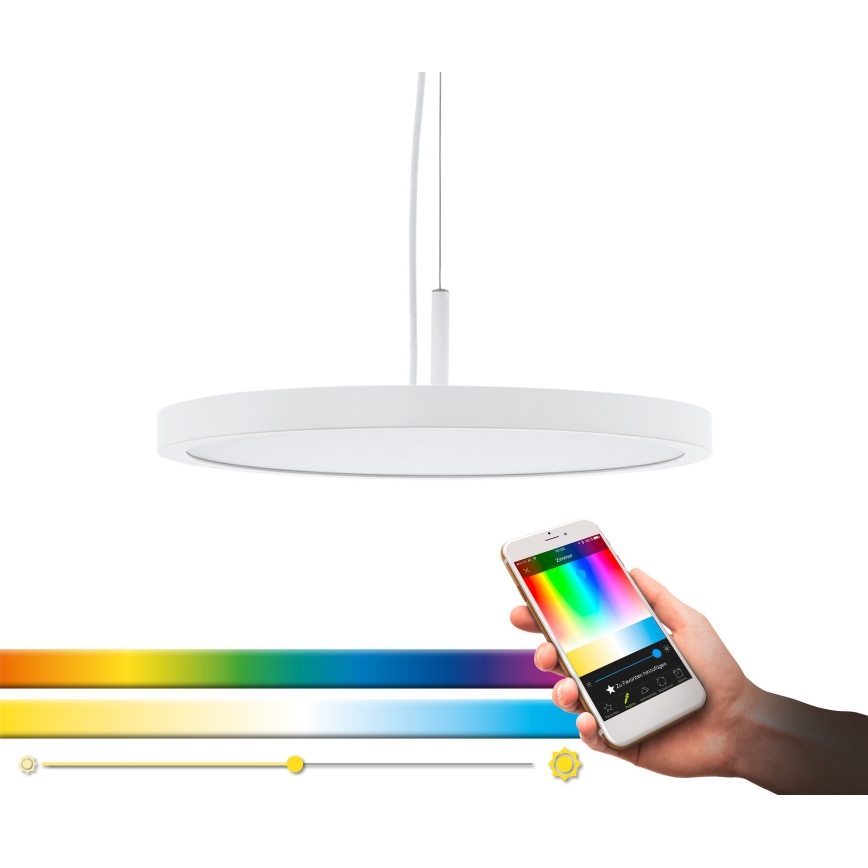 Eglo - LED RGB Dimmable chandelier on a string CERIGNOLA-C LED/21W/230V + remote control