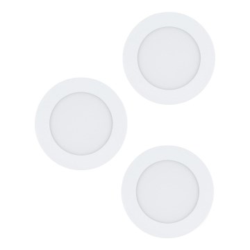 Eglo 98631 - Set of 3 FUEVA LED recessed downlights, 5W/230V, Ø 12 cm