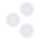 Eglo 98631 - Set of 3 FUEVA LED recessed downlights, 5W/230V, Ø 12 cm