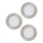 Eglo 98632 - SET 3x LED Recessed light FUEVA 3xLED/5W/230V
