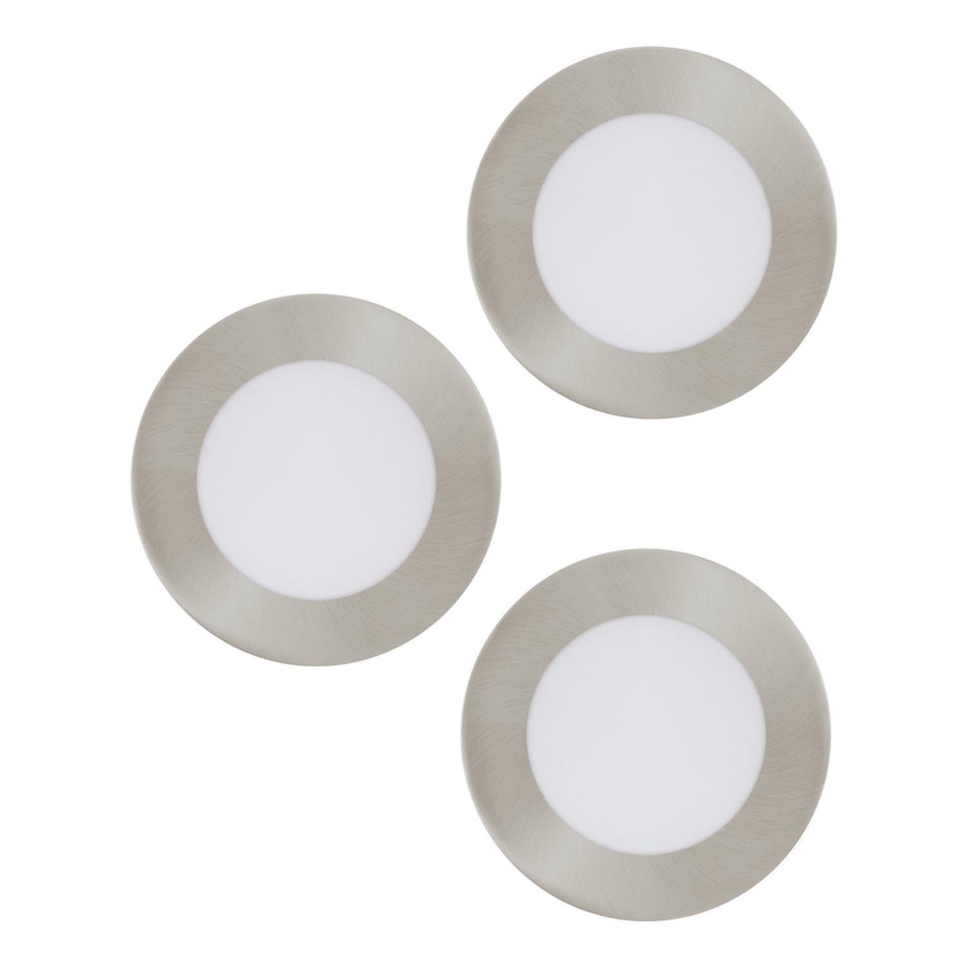 Eglo 98632 - Set of 3 FUEVA LED recessed downlights, 3xLED/5W/230V, Ø 12 cm