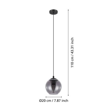Eglo - Chandelier on a string 1xE27/40W/230V