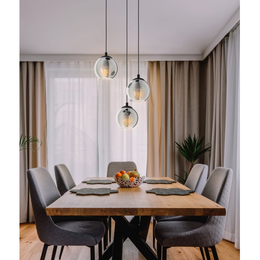 Eglo 98653 - Chandelier on a string ARISCANI 3xE27/40W/230V