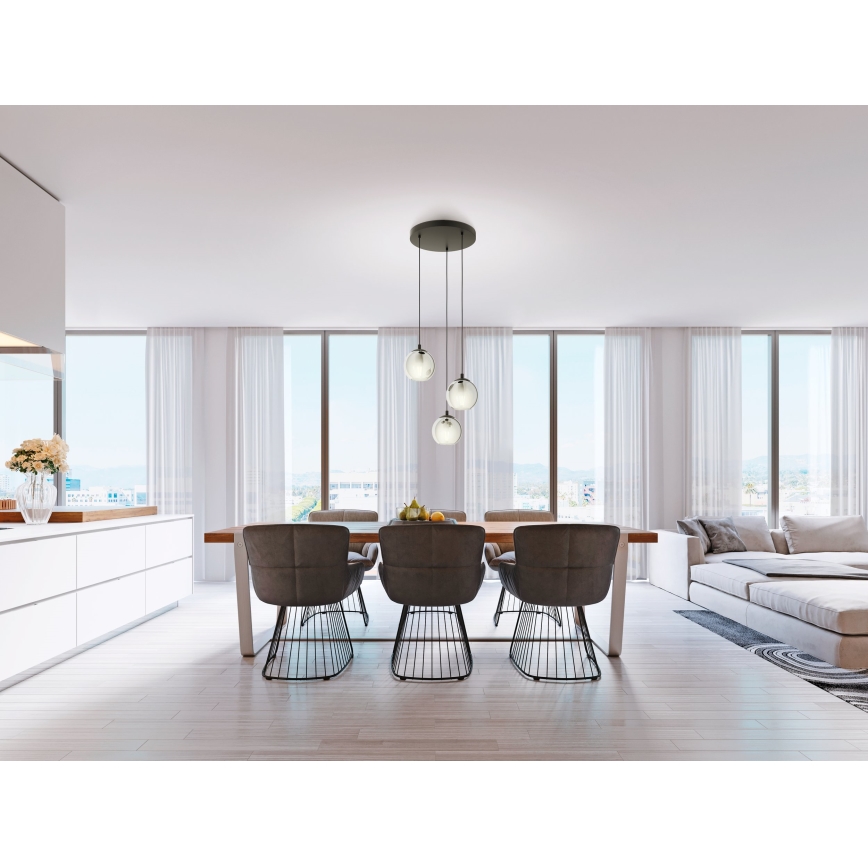 Eglo 98653 - Chandelier on a string ARISCANI 3xE27/40W/230V