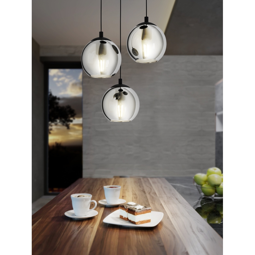 Eglo 98653 - Chandelier on a string ARISCANI 3xE27/40W/230V