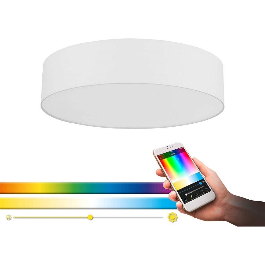 Eglo - LED RGB Dimmable ceiling light ROMAO-C LED/33W/230V + remote control