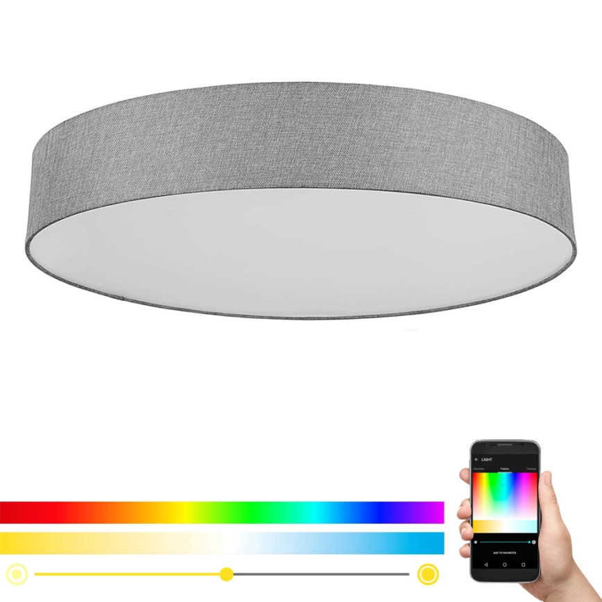 Eglo - LED RGBW Dimmable ceiling light ROMAO-C LED/45W/230V + remote control