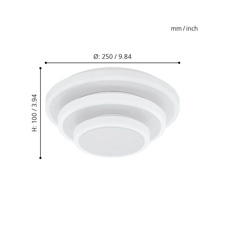 Eglo - LED Ceiling light LED/11,4W/230V + LED/8,6W + LED/5,4W