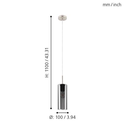 Eglo - Chandelier on a string 1xE27/15W/230V