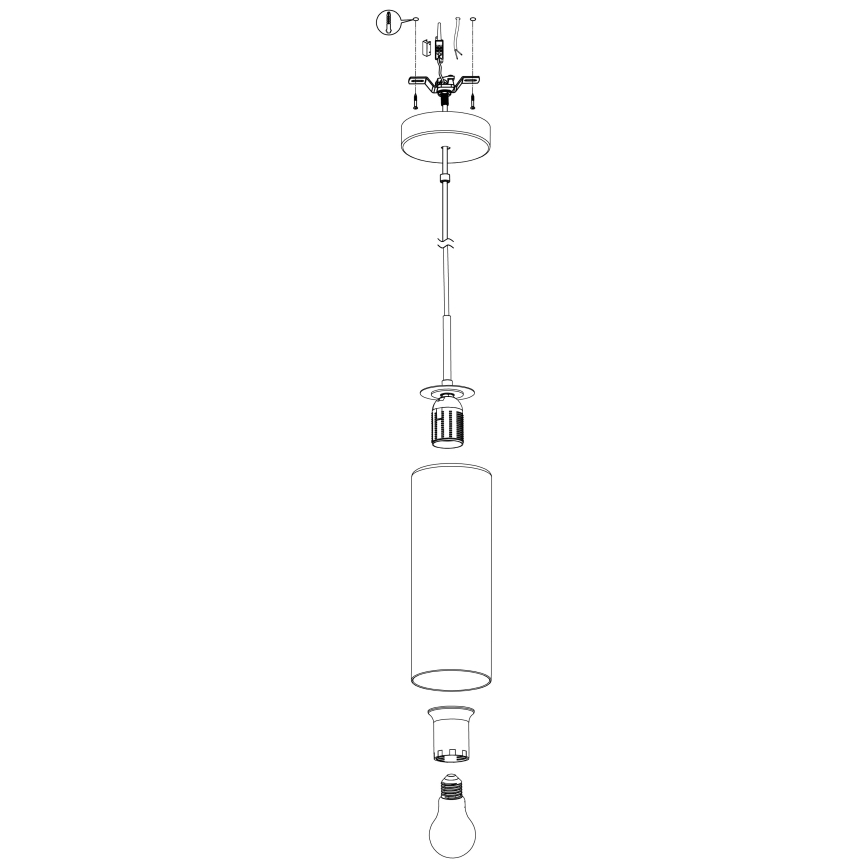 Eglo - Chandelier on a string 1xE27/15W/230V