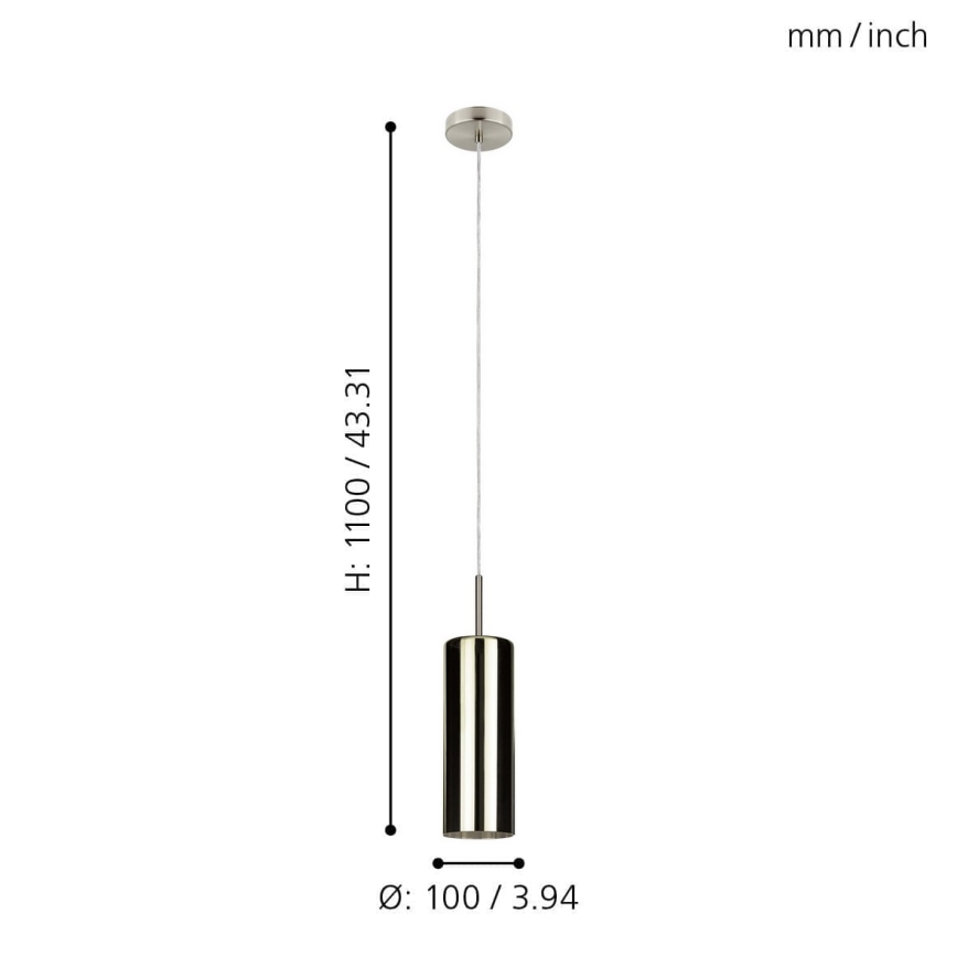 Eglo - Chandelier on a string 1xE27/15W/230V