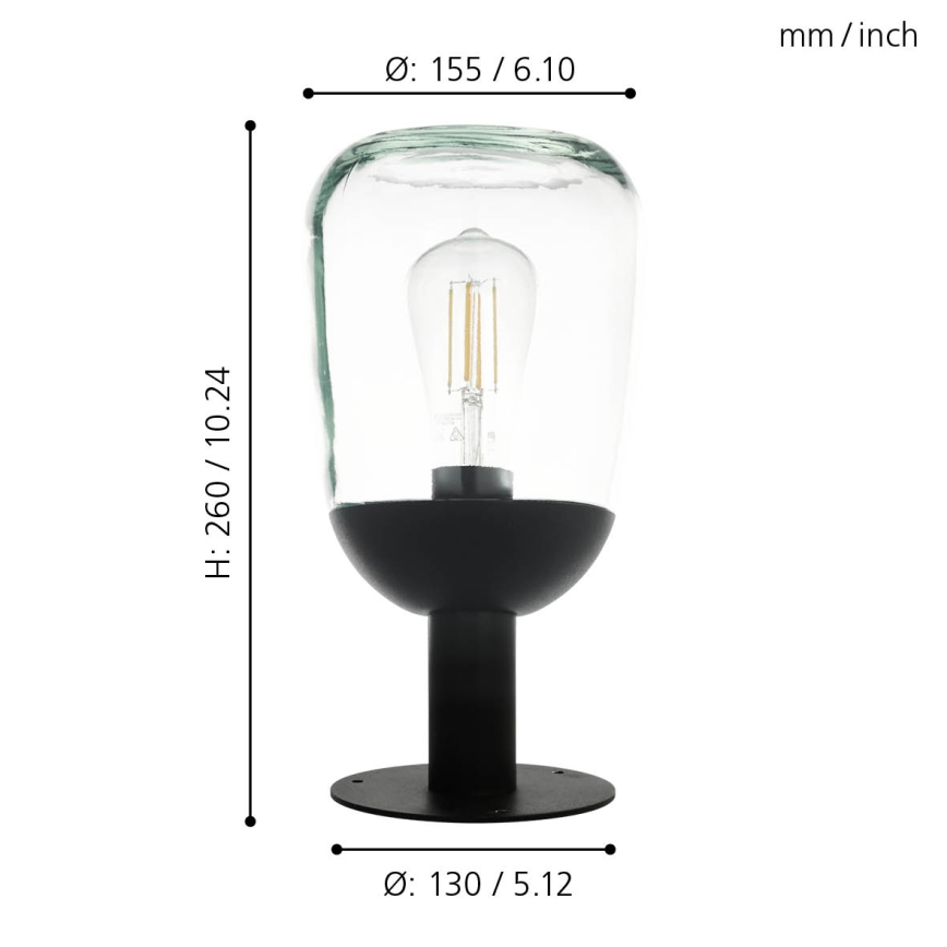Eglo - Outdoor lamp 1xE27/60W/230V IP44