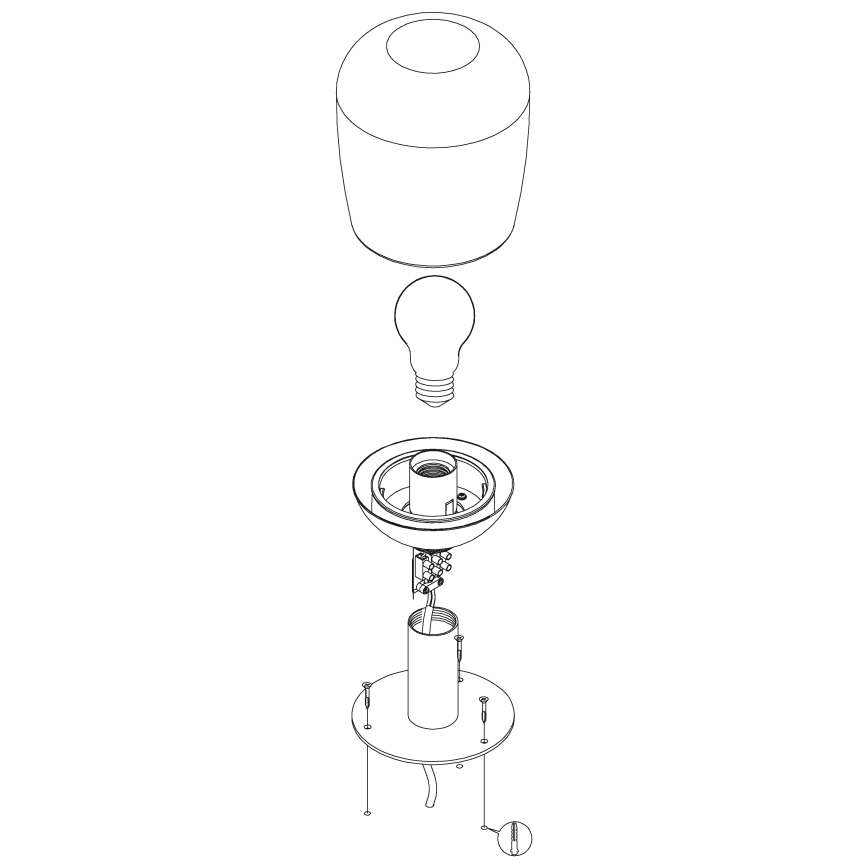 Eglo - Outdoor lamp 1xE27/60W/230V IP44