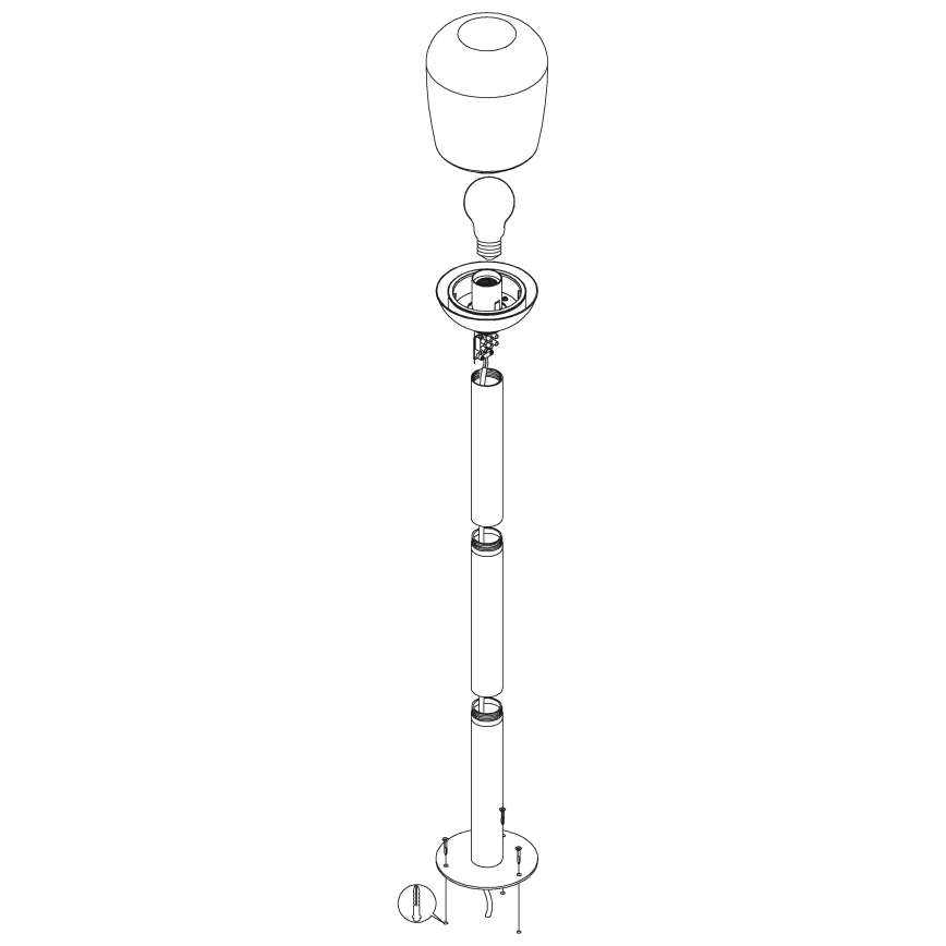 Eglo - Outdoor lamp 1xE27/60W/230V IP44