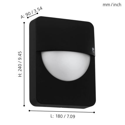 Eglo - Outdoor wall light 1xE27/28W/230V IP44