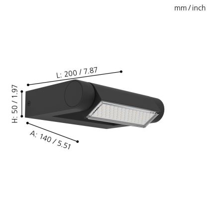 Eglo - LED Outdoor wall light LED/4,8W/230V IP44