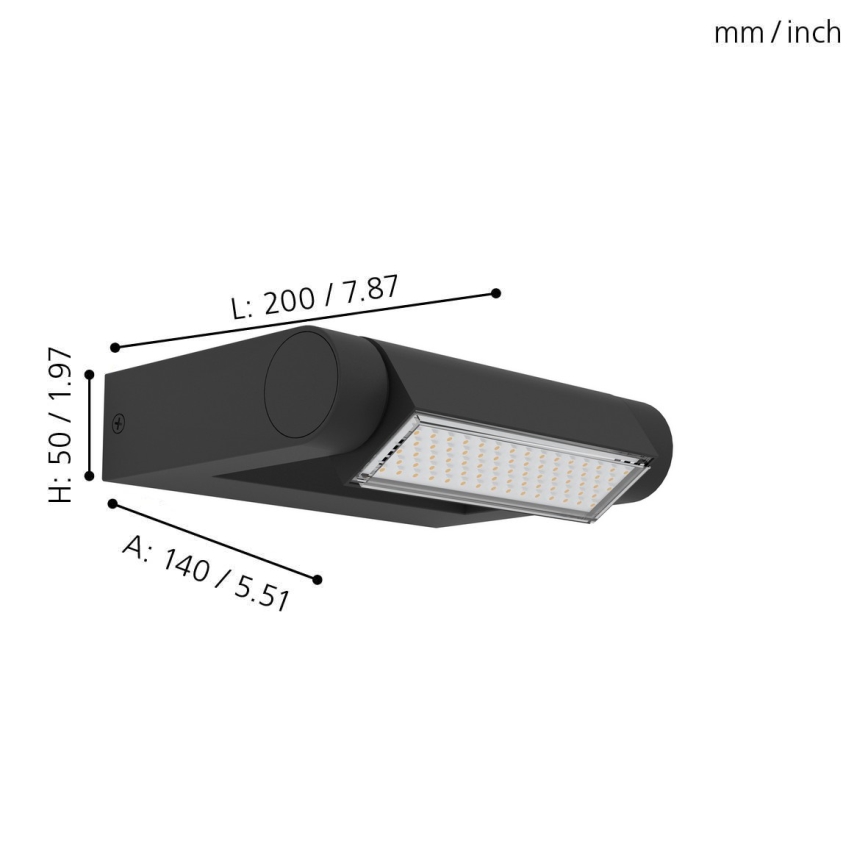 Eglo - LED Outdoor wall light LED/4,8W/230V IP44