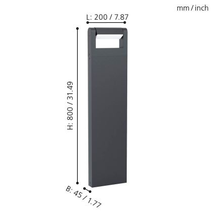 Eglo - LED Outdoor lamp LED/4,8W/230V IP44