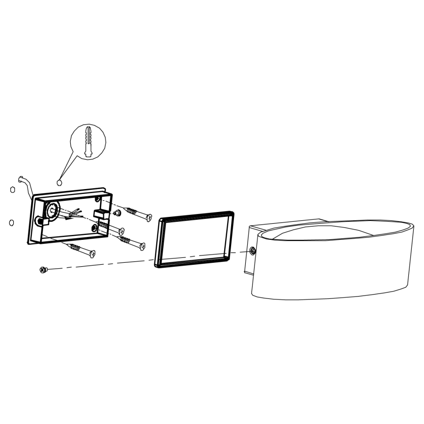 Eglo - LED Outdoor wall light LED/10W/230V IP44