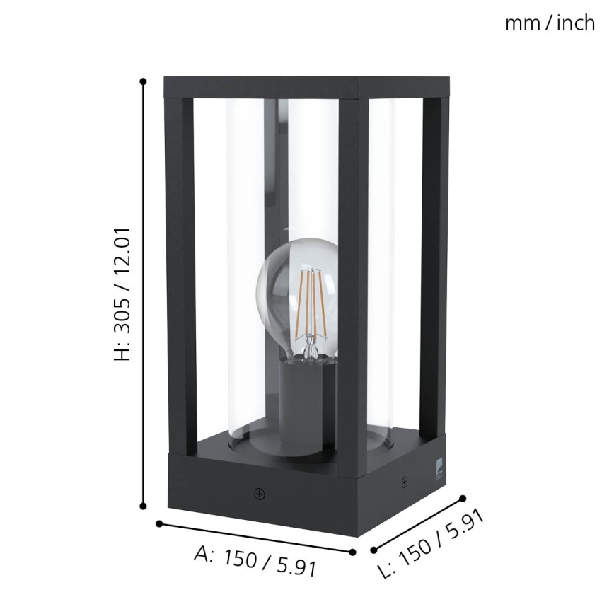 Eglo - Outdoor lamp 1xE27/40W/230V IP54