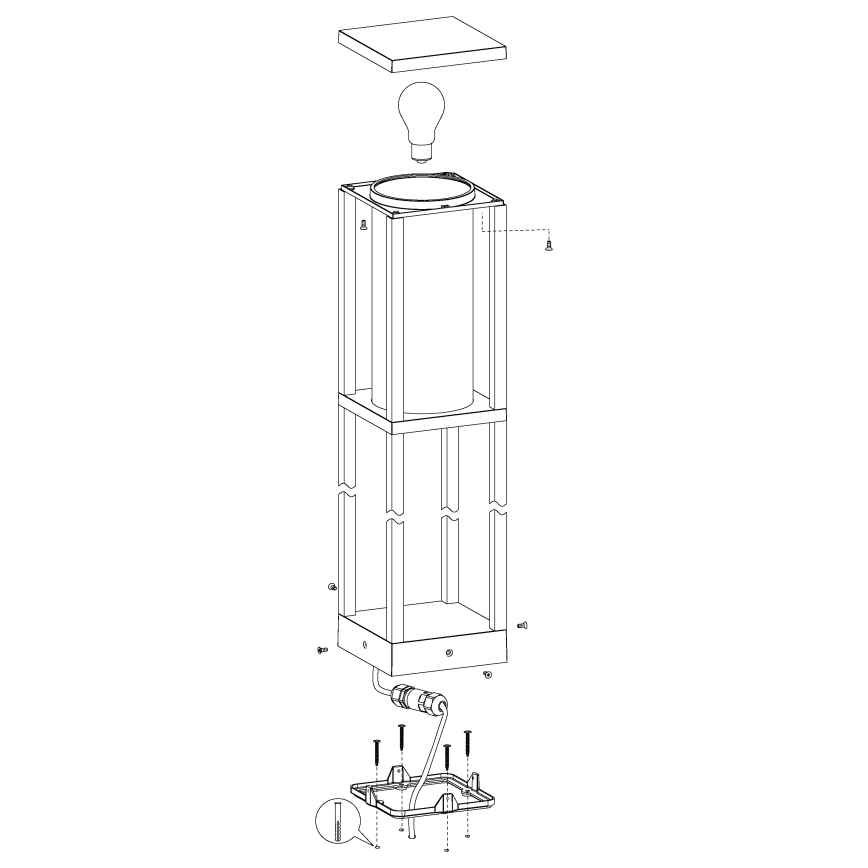 Eglo - Outdoor lamp 1xE27/40W/230V IP54