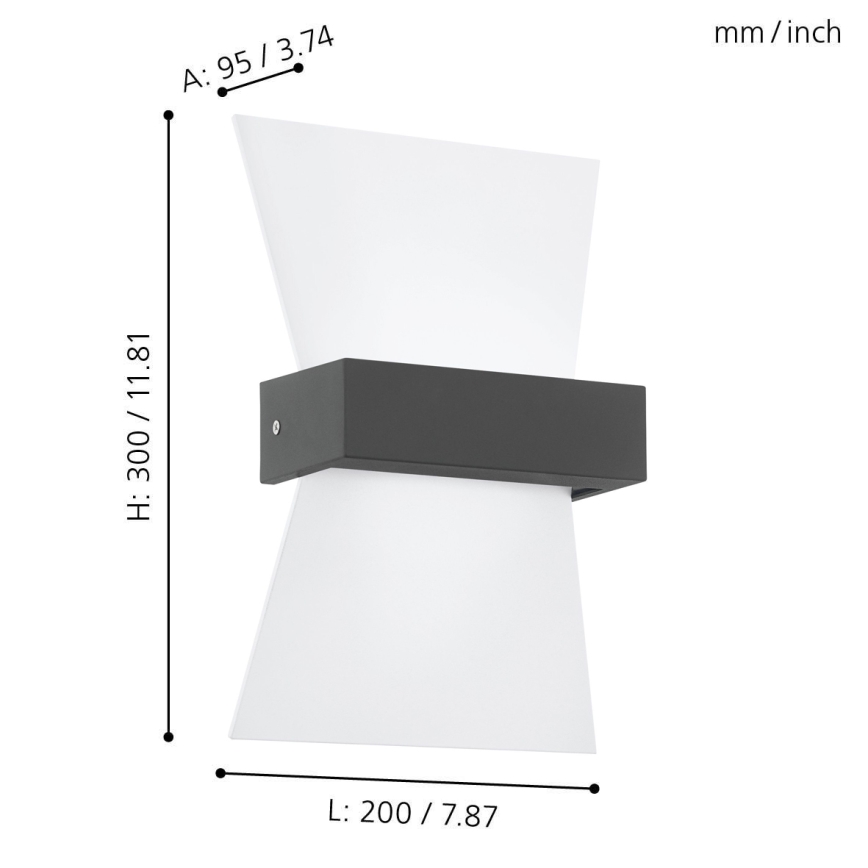 Eglo - LED Outdoor wall light LED/4.8W/230V IP44