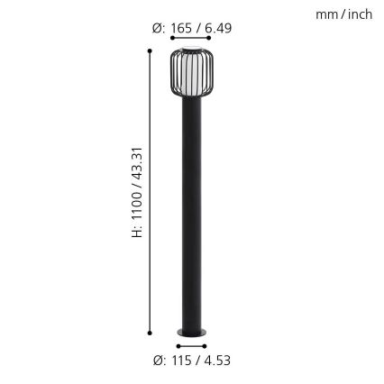Eglo - Outdoor lamp 1xE27/28W/230V IP44