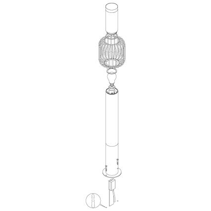 Eglo - Outdoor lamp 1xE27/28W/230V IP44