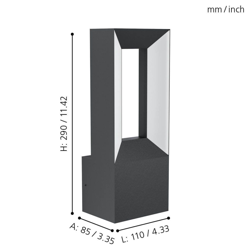 Eglo - LED Outdoor wall light 2xLED/5W/230V IP44