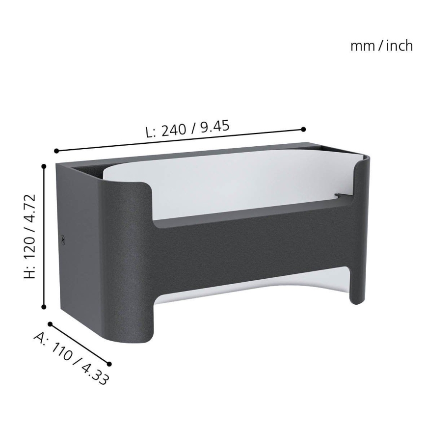 Eglo - LED Outdoor wall light LED/4,8W/230V IP44