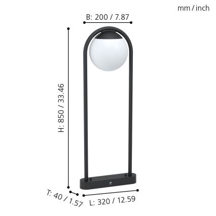 Eglo - Outdoor lamp 1xE27/28W/230V IP44