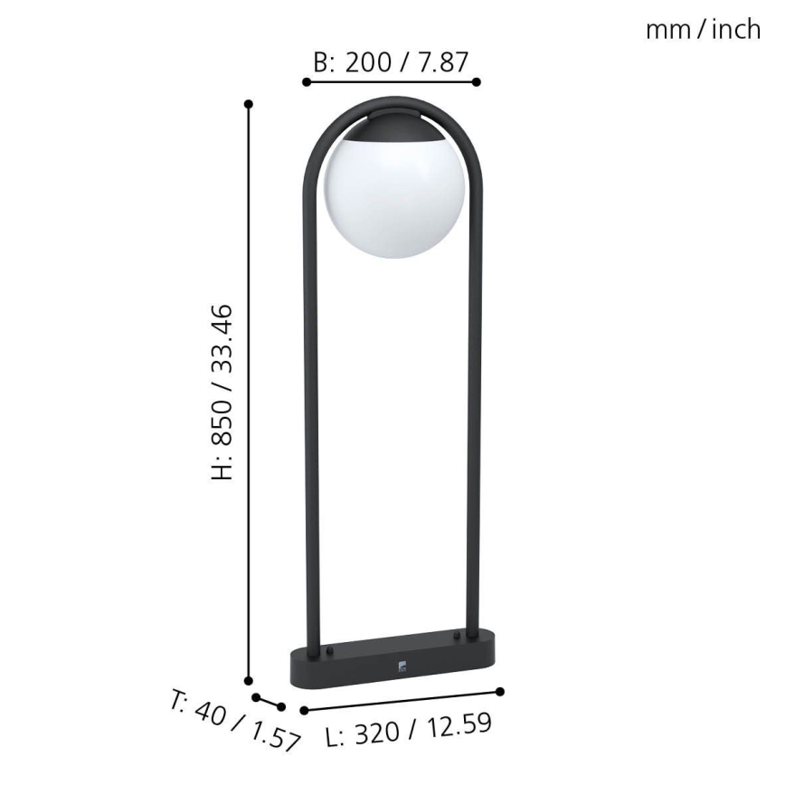 Eglo - Outdoor lamp 1xE27/28W/230V IP44