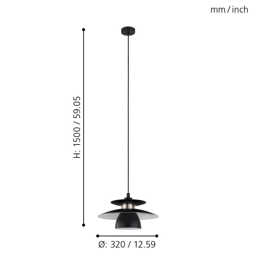 Eglo - Chandelier on a string 1xE27/40W/230V