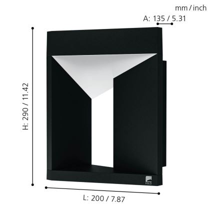Eglo - LED Outdoor wall light LED/10W/230V IP54