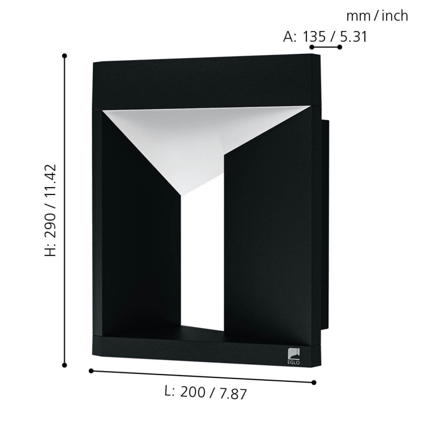 Eglo - LED Outdoor wall light LED/10W/230V IP54