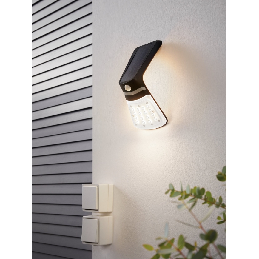 Eglo - Solar light with a sensor LED/2W/3,7V IP44