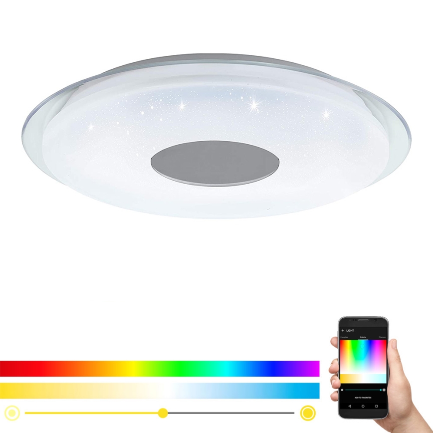 Eglo - LED RGB Dimming ceiling light LANCIANO-C LED/38W/230V + RC