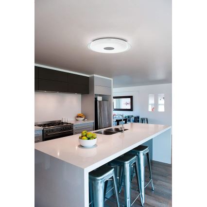 Eglo - LED RGB Dimmable ceiling light LANCIANO-C LED/53W/230V + remote control