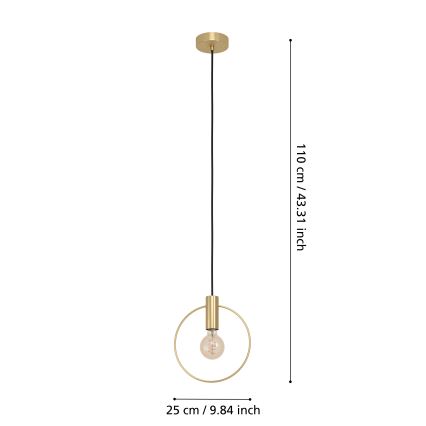 Eglo - Chandelier on a string 1xE27/40W/230V