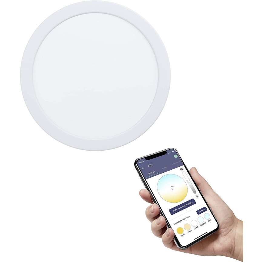 Eglo - LED Dimmable bathroom recessed light LED/16,5W/230V IP44 ZigBee