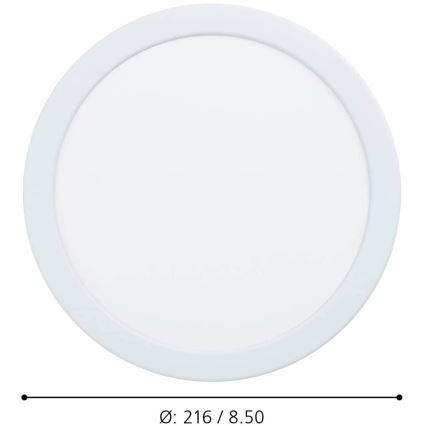 Eglo - LED Dimmable bathroom recessed light LED/16,5W/230V IP44 ZigBee